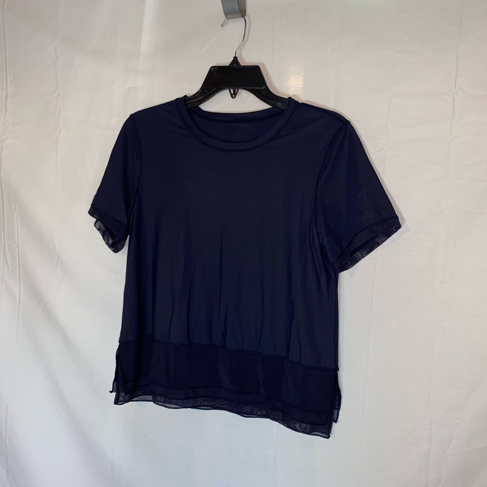Lululemon Mesh Ruffle Top